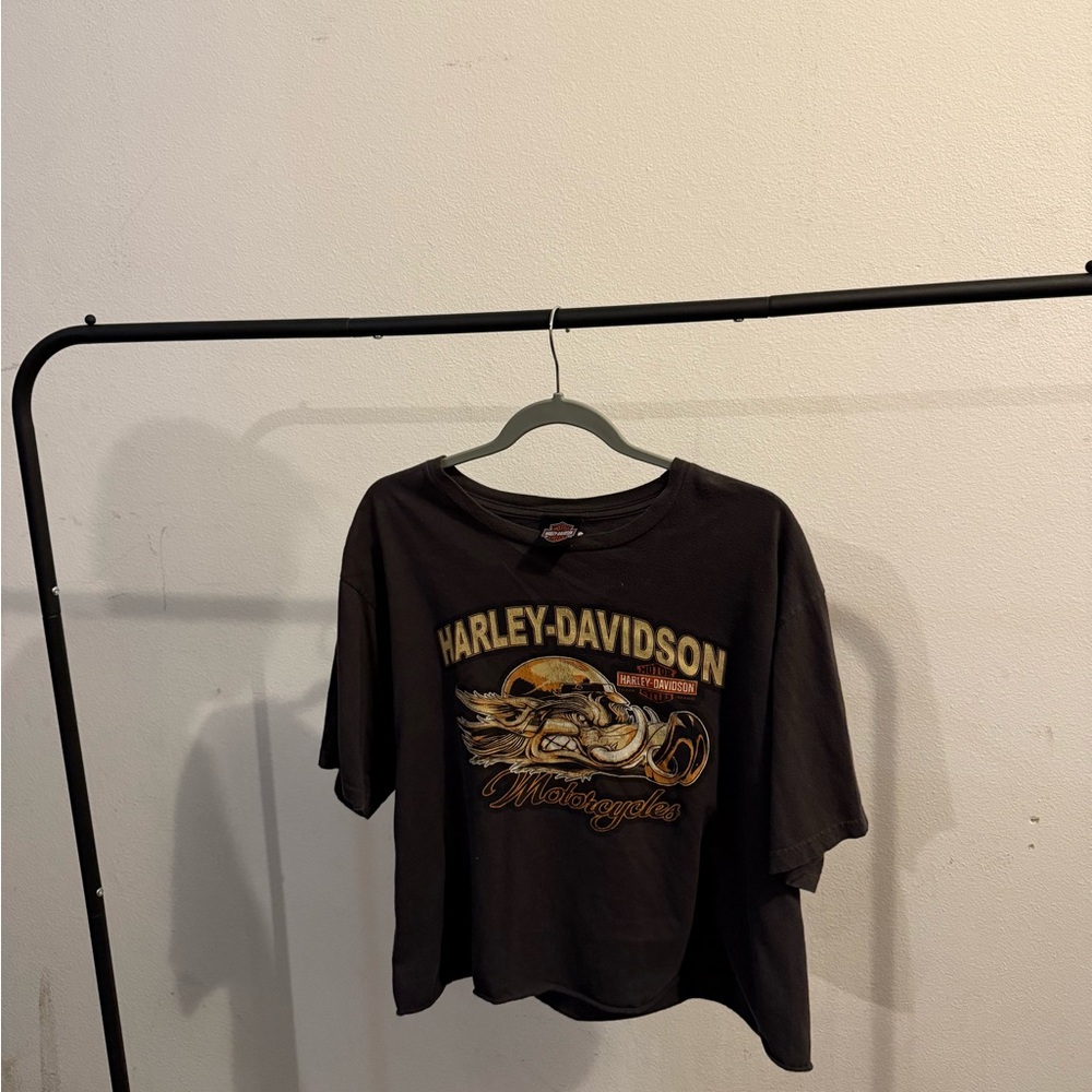 Vintage Harley Davidson Crop Tee